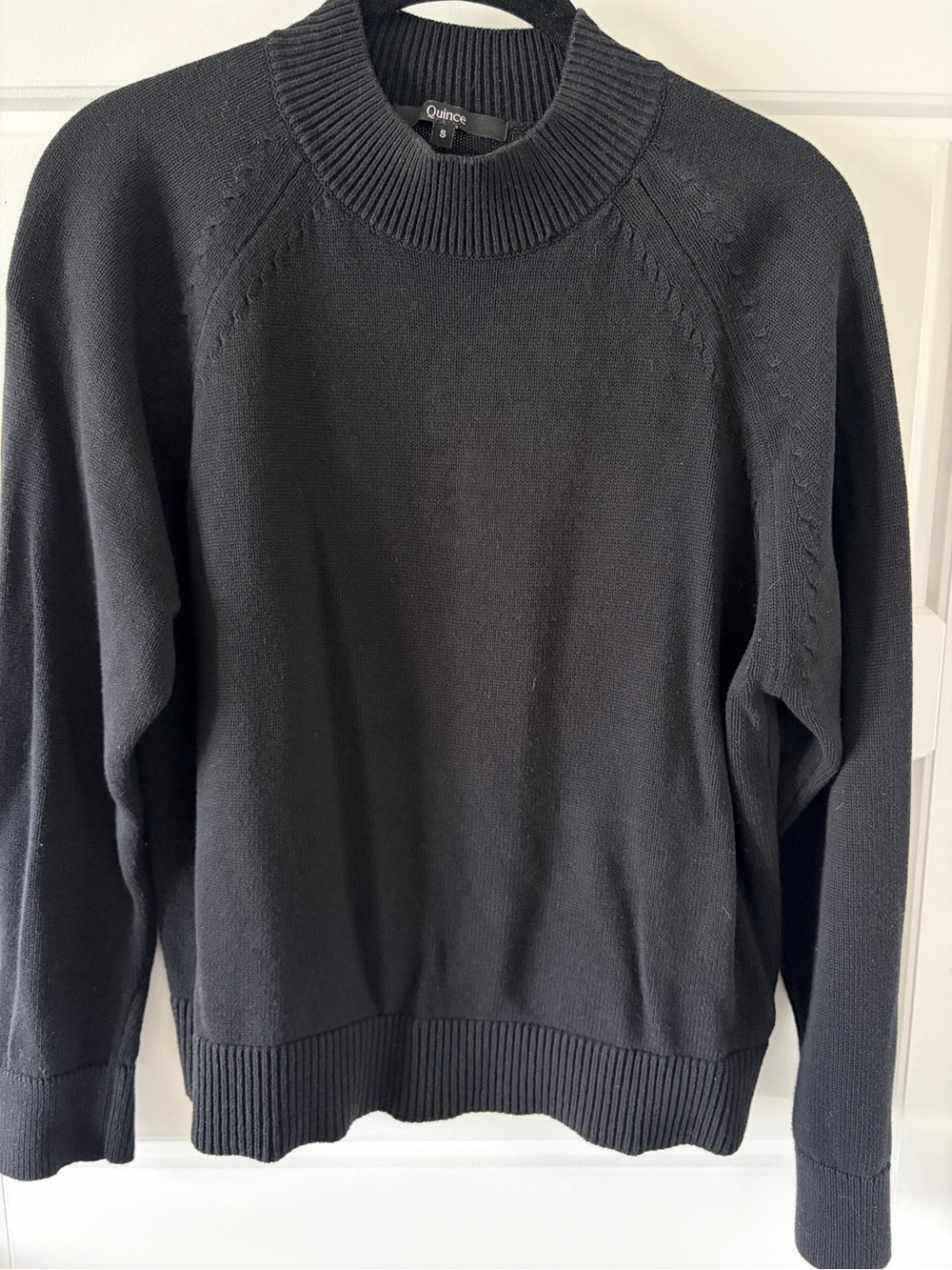 Quince 100% Organic Cotton Mock Neck Sweater